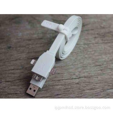 3 In 1 8 Pin 1m Micro USB 3.0 Data Charging Cable For Iphon